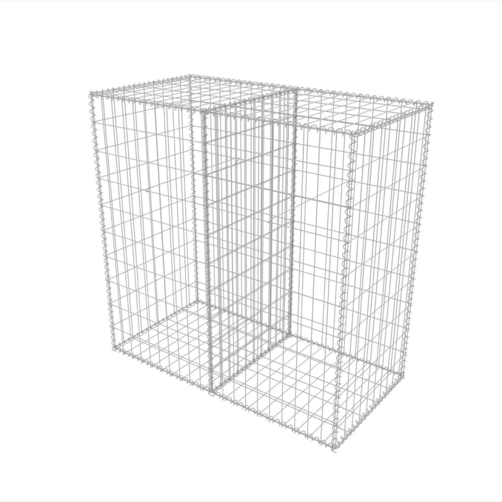 Gabion Basket Galvanised Steel  {Silver}