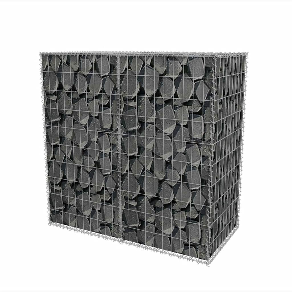 Gabion Basket Galvanised Steel  {Silver}