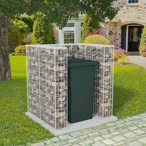 Gabion Single Wheelie Bin Surround Steel S