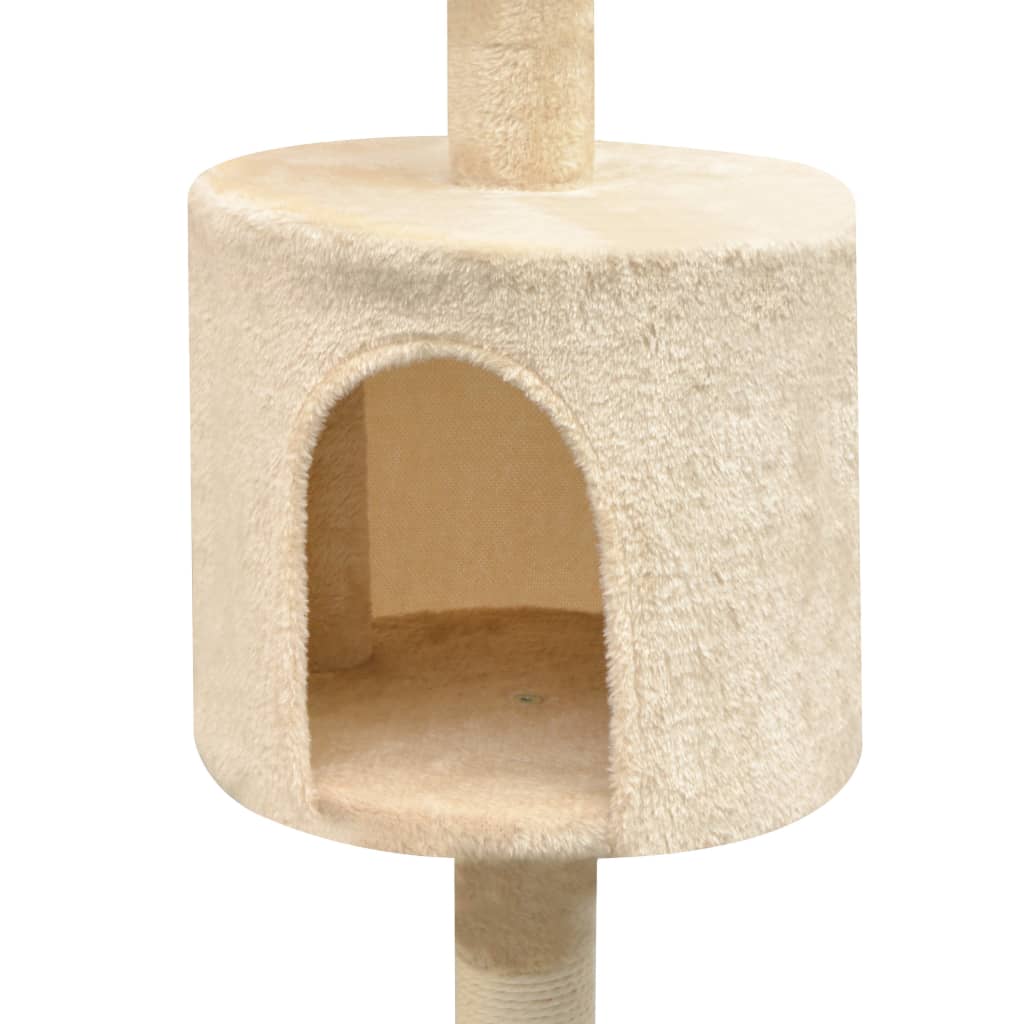 Cat Tree with Sisal Scratching Posts 125 cm Beige