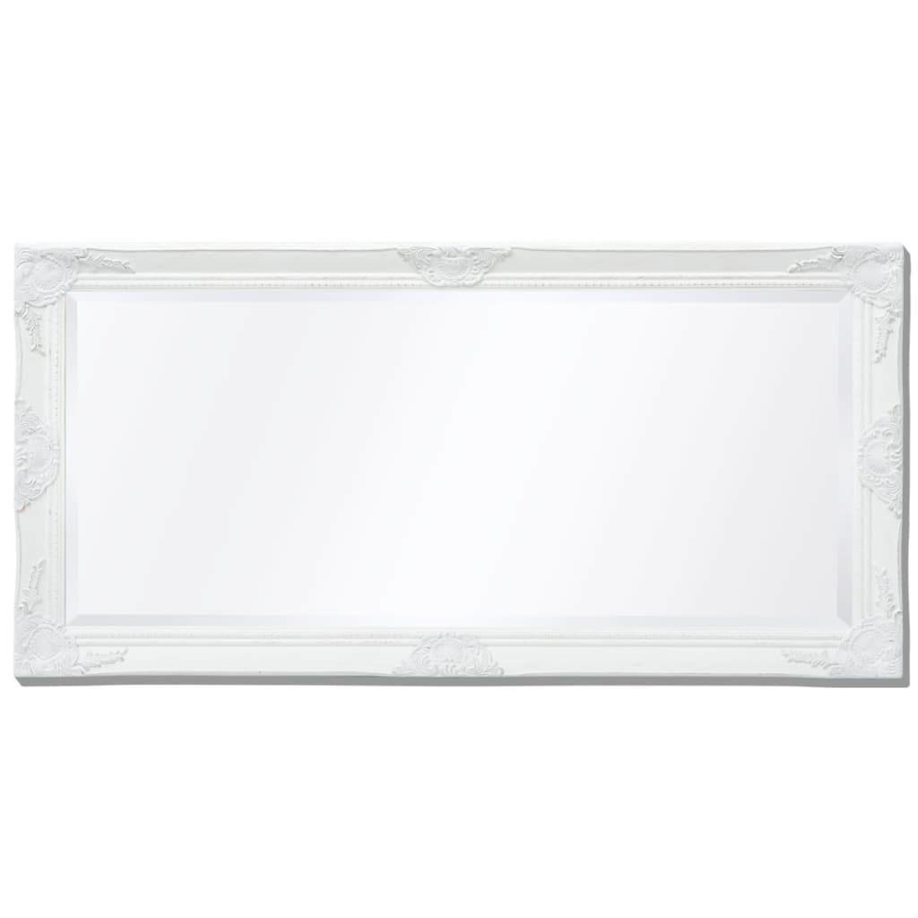 Wall Mirror Baroque  Style White