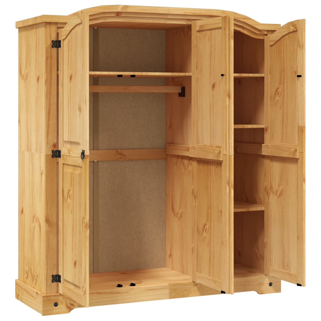 Wardrobe Mexican Pine Corona Range 3 Doors