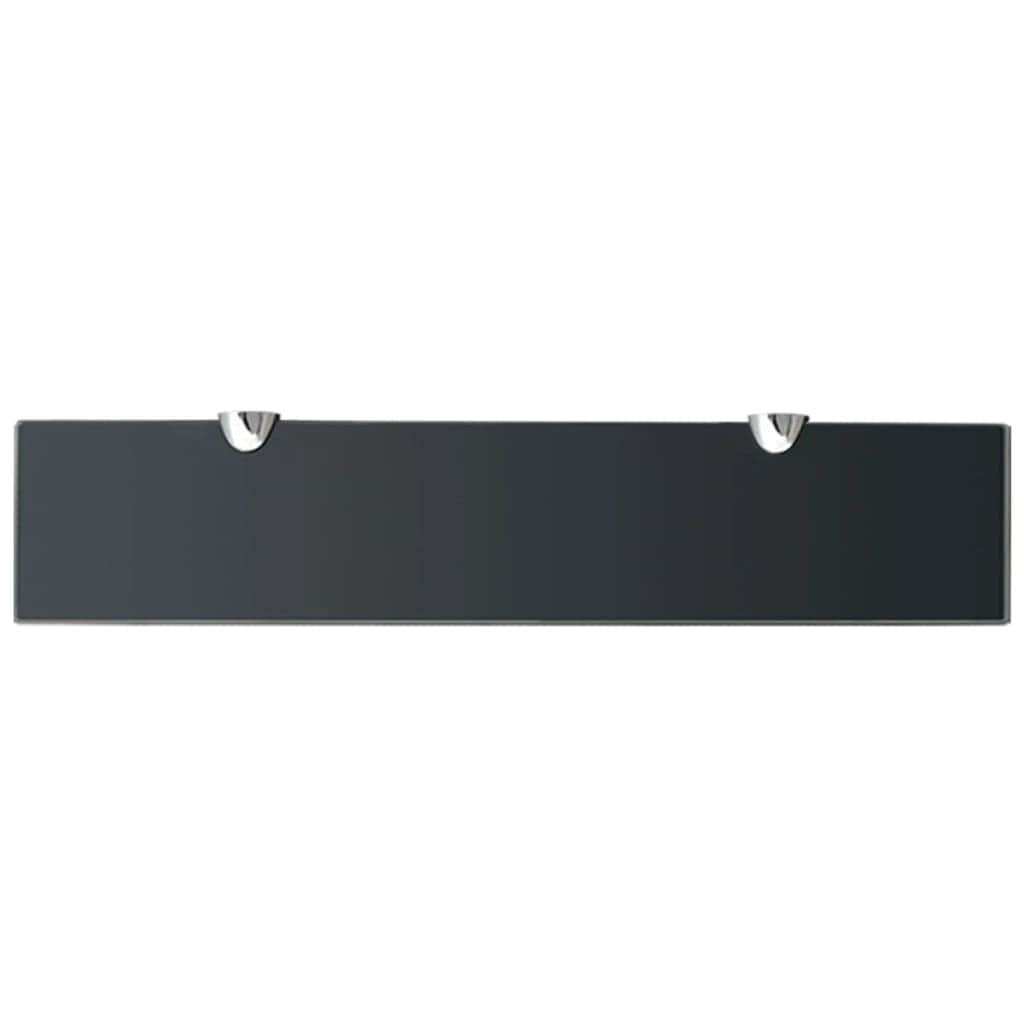 Floating Shelf Glass  Black