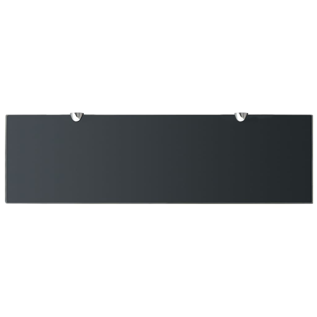 Floating Shelf Glass, Black