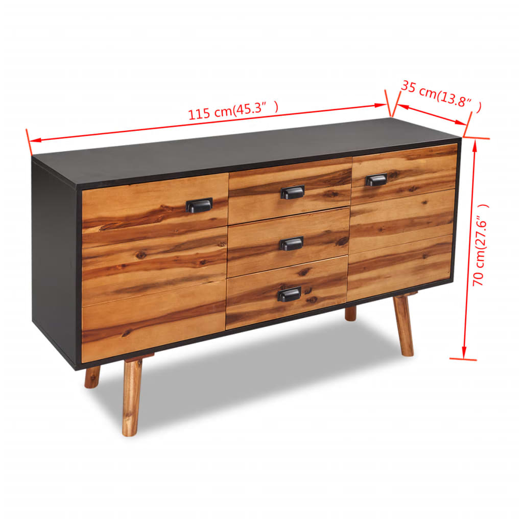 Sideboard Solid Acacia Wood