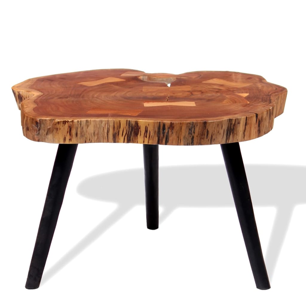 Log Coffee Table Solid Acacia Wood