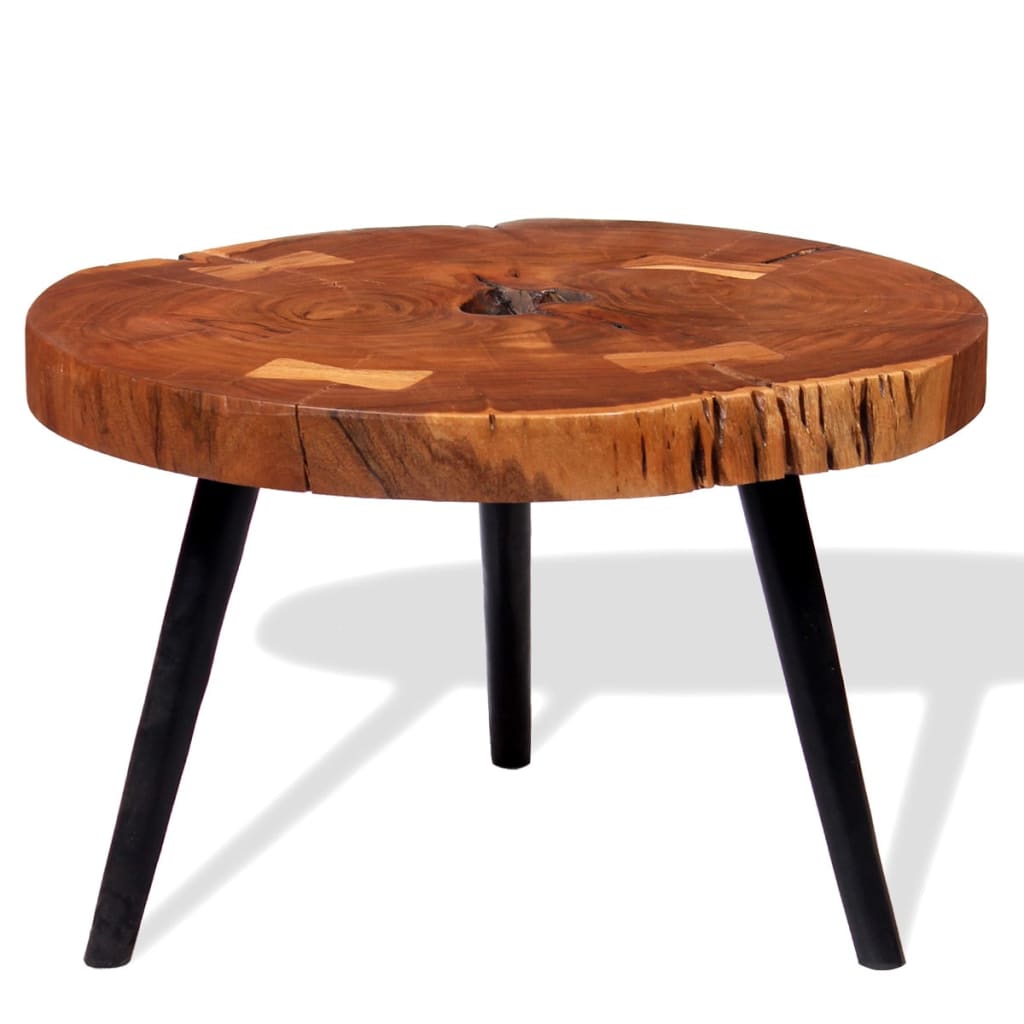 Log Coffee Table Solid Acacia Wood