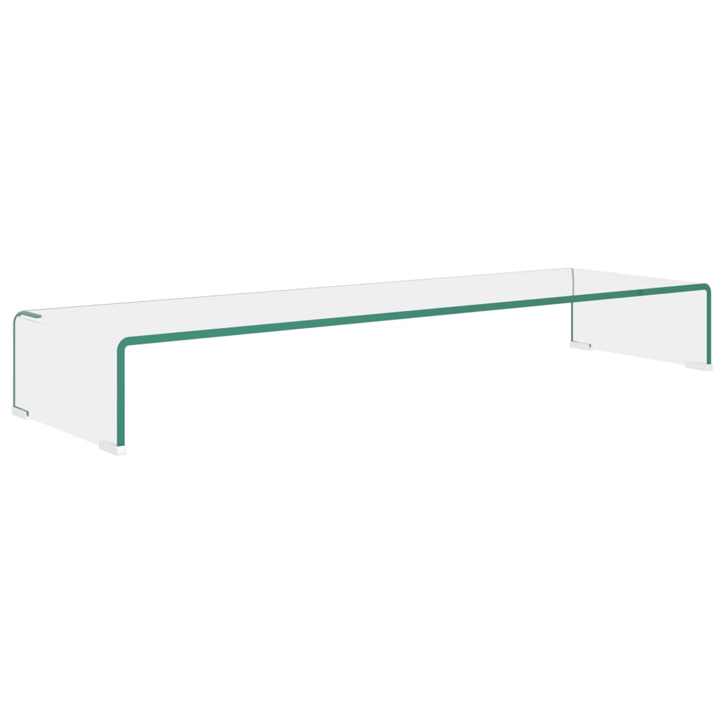 TV Stand/Monitor  Riser Glass Clear