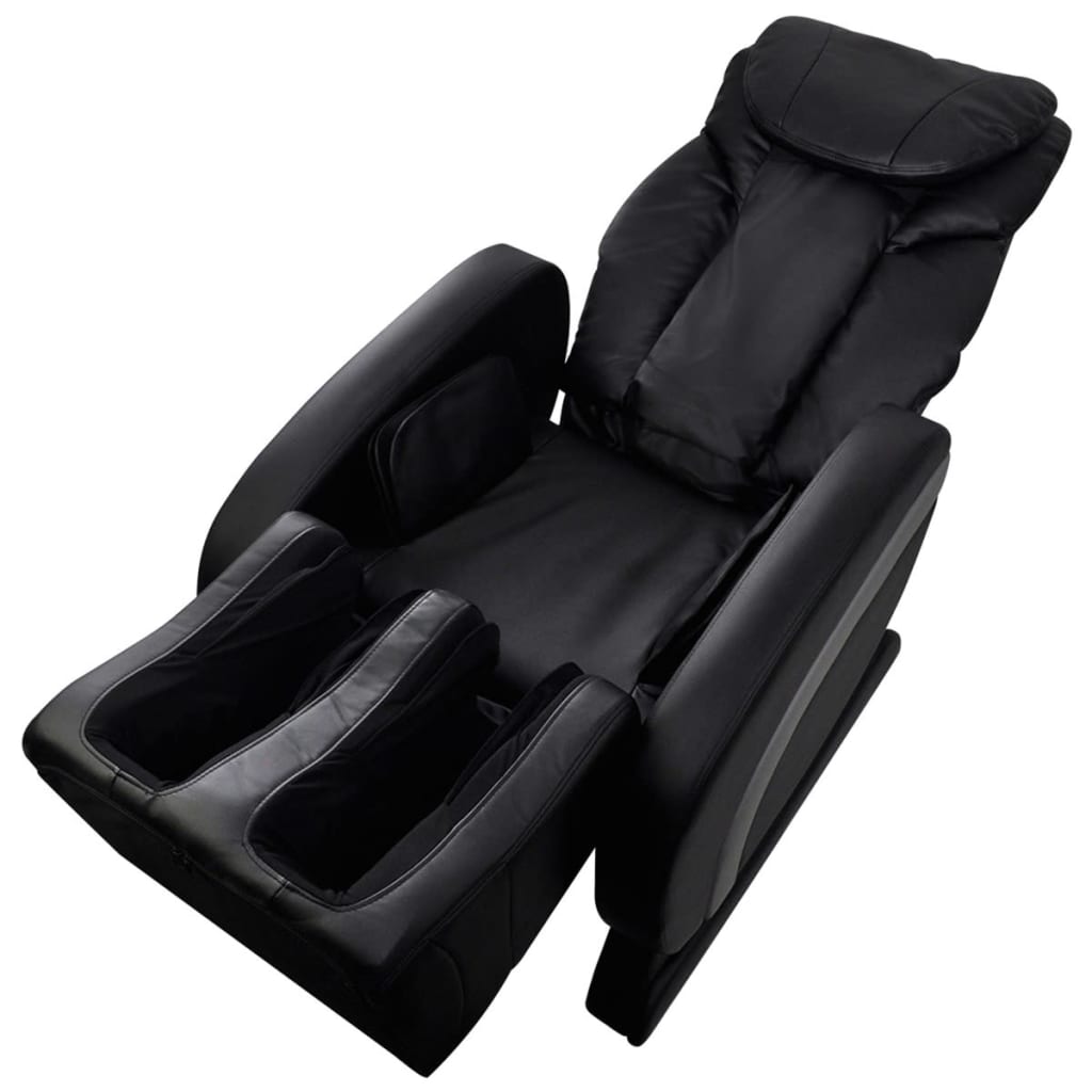 Massage Chair Black Leather