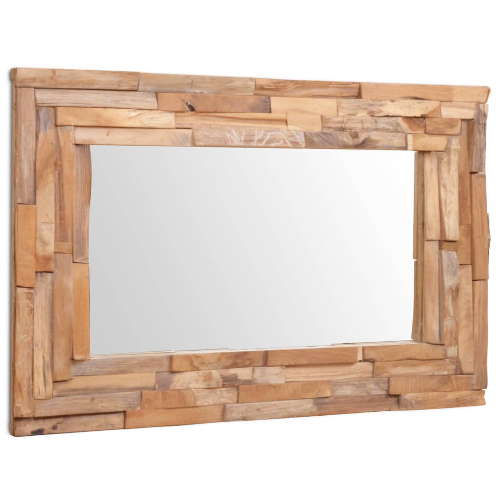 Decorative  Mirror Teak Rectangular