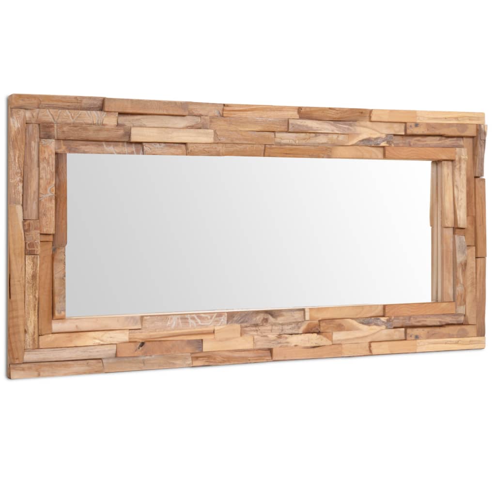 Decorative Mirror Teak Rectangular