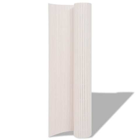 Double-Sided Garden Fence  White