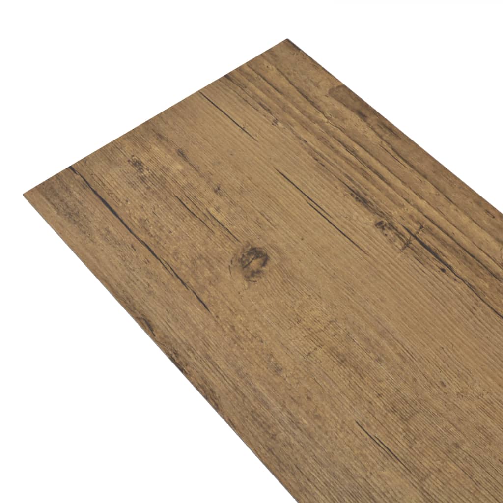 PVC Flooring Planks 5.26 mÂ² 2 mm Walnut Brown