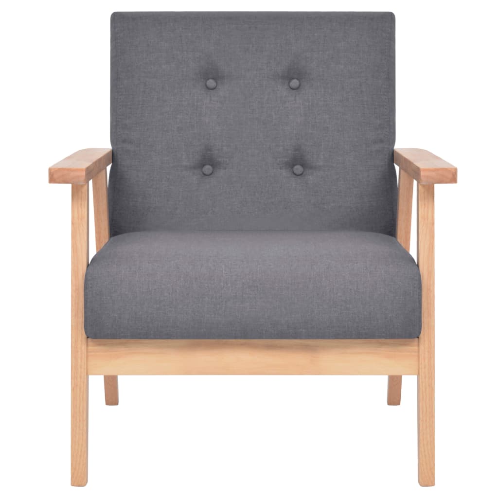 Armchair Dark Grey Fabric