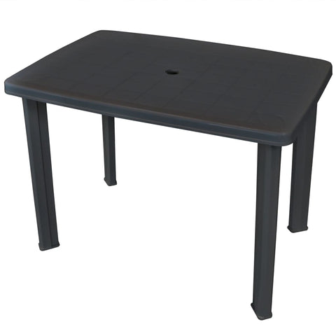 Garden Table Anthracite Plastic