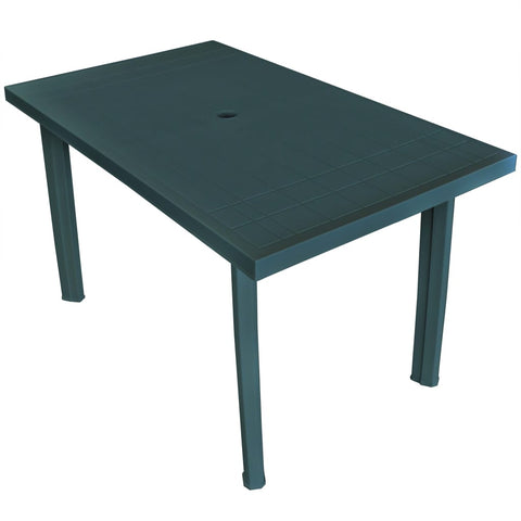 Garden Table Green Plastic