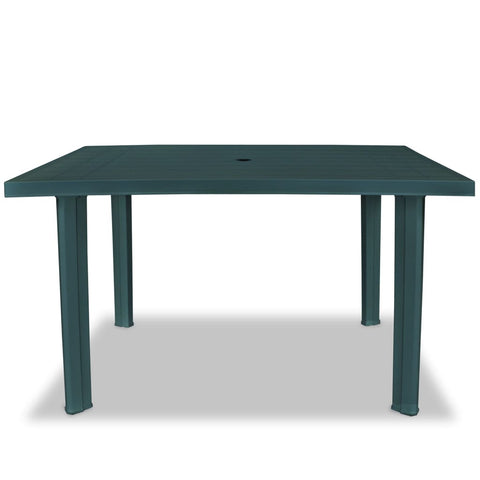 Garden Table Green Plastic