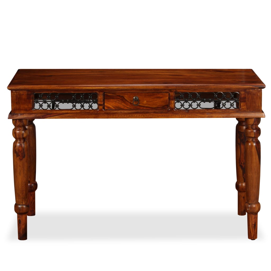 Writing Table Solid Brown Sheesham Wood