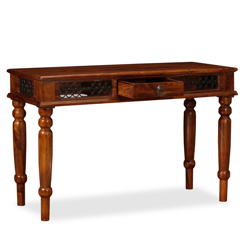 Writing Table Solid Brown Sheesham Wood