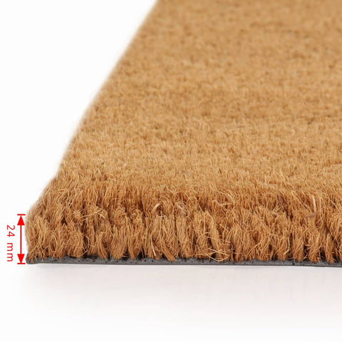 Doormats 2 pcs 24 mm--Coir Natural