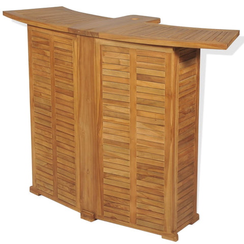 Folding Bar Table  Solid Teak Wood