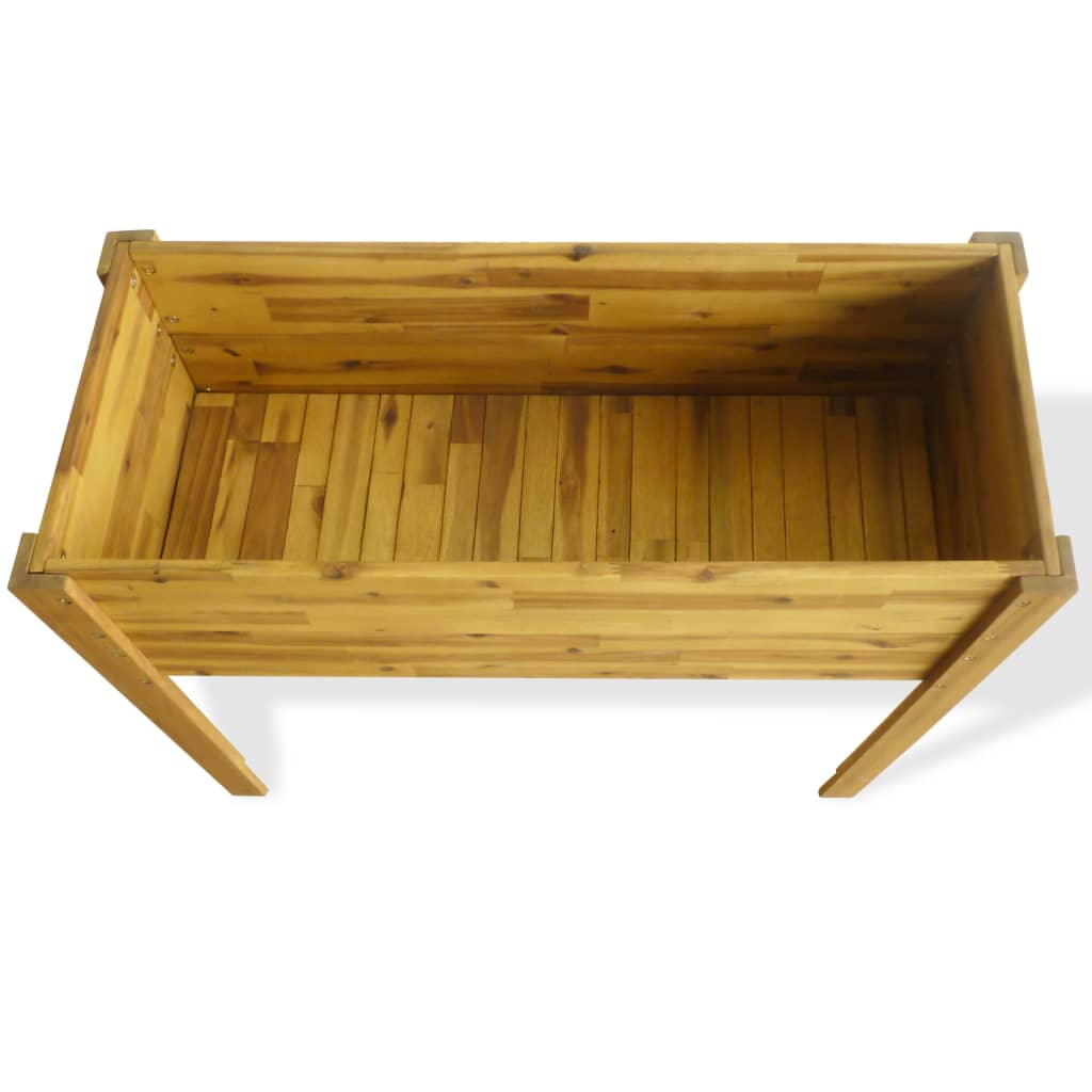 Raised Garden Planter Solid Acacia Wood