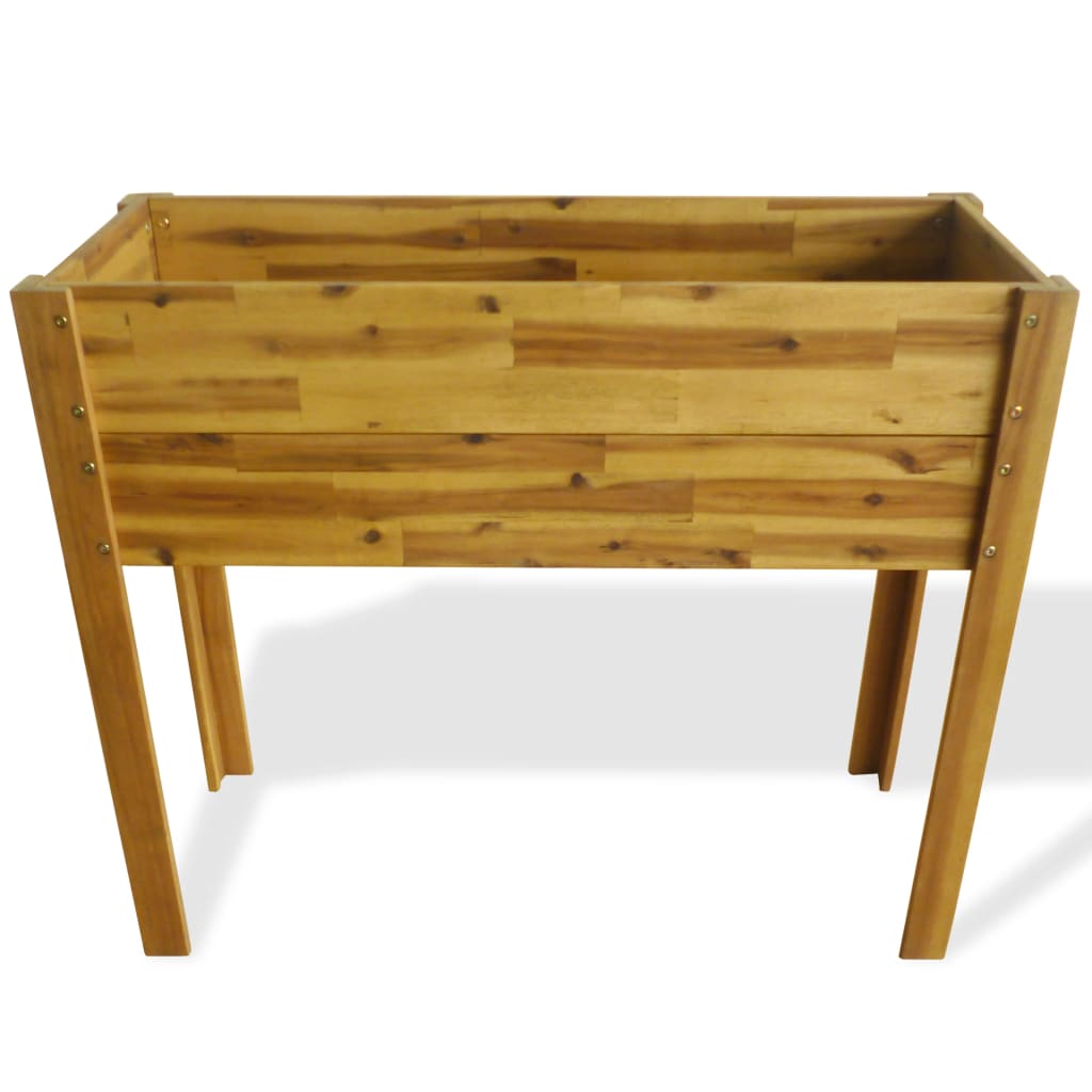 Raised Garden Planter Solid Acacia Wood