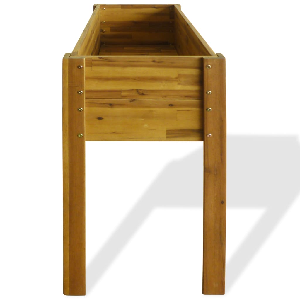 Raised Garden Planter Solid Acacia Wood