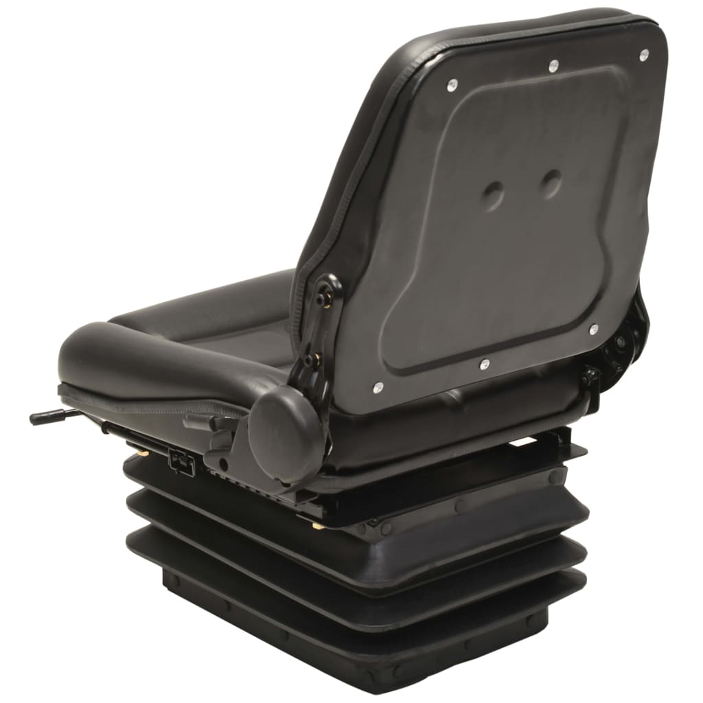 Forklift & Tractor Seat with Suspension and Adjustable Backrest