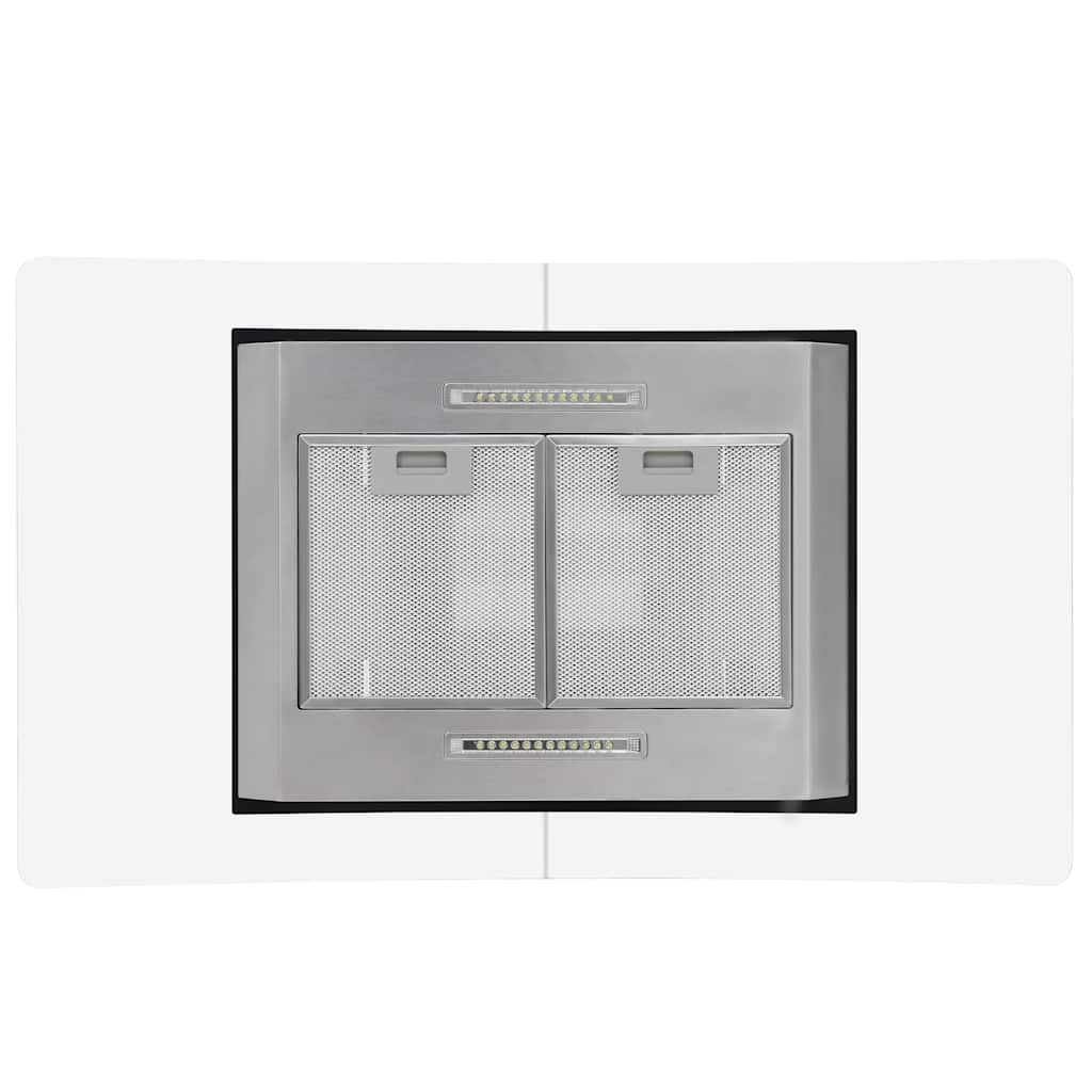 Island Range Hood 90 cm LCD Display Touch Sensor 756 mÃ‚Â³/h LED