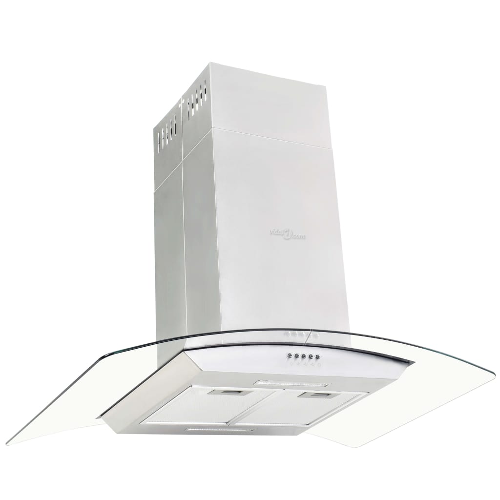 Island Range Hood 90 cm Stainless Steel 756 mÃ‚Â³/h LED