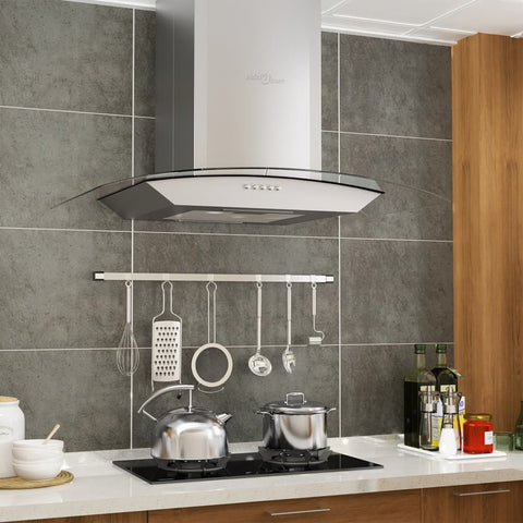 Wall Mounted Range Hood 60 cm Stainless Steel 756 mÃ‚Â³/h LED