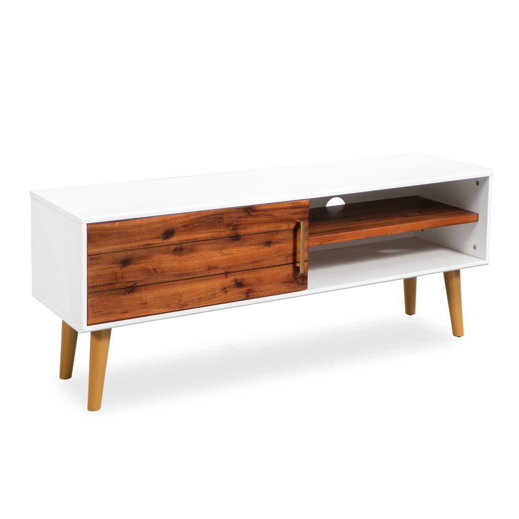 TV Cabinet Stand Solid Acacia Wood