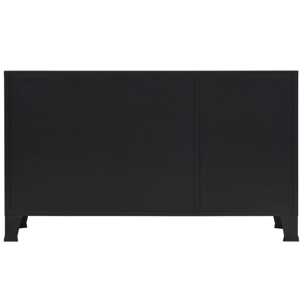 Sideboard Metal Industrial Style Black