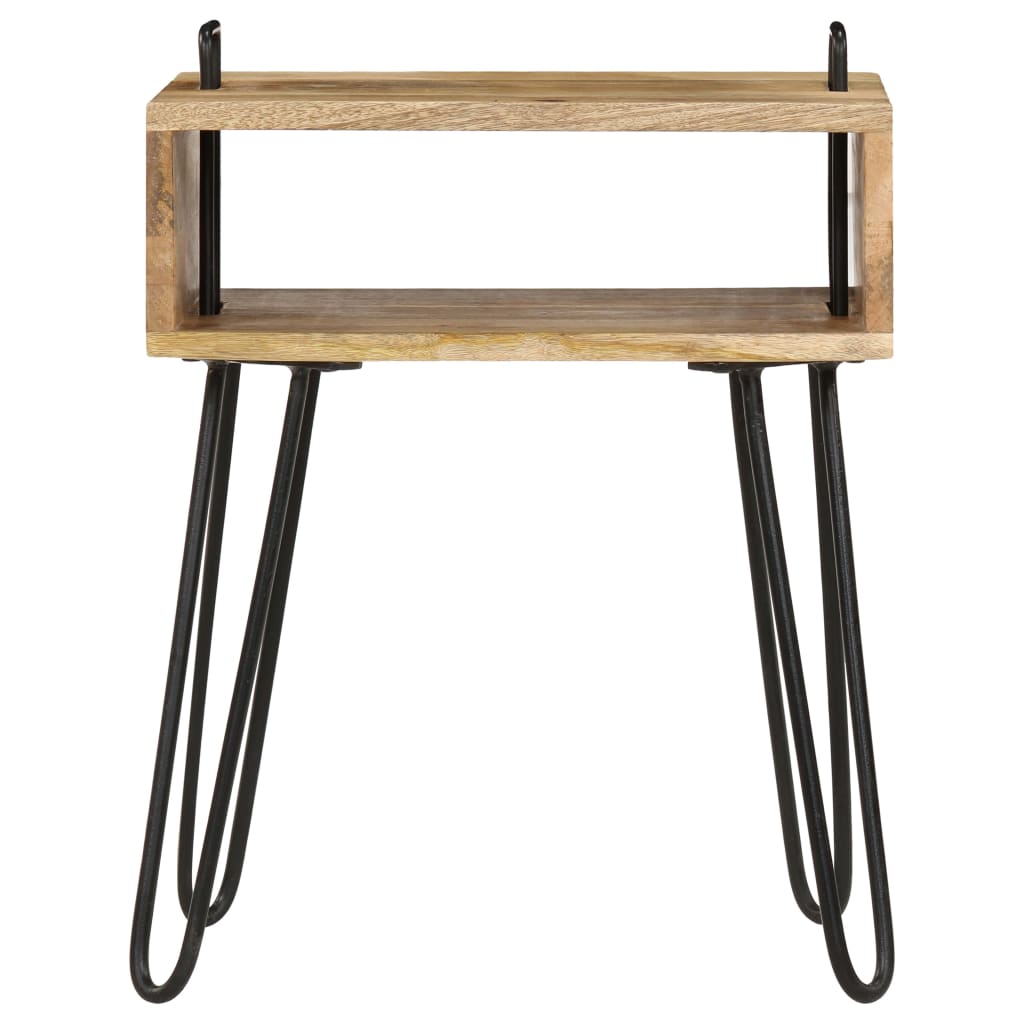 Bedside Table Durable Solid Mango Wood