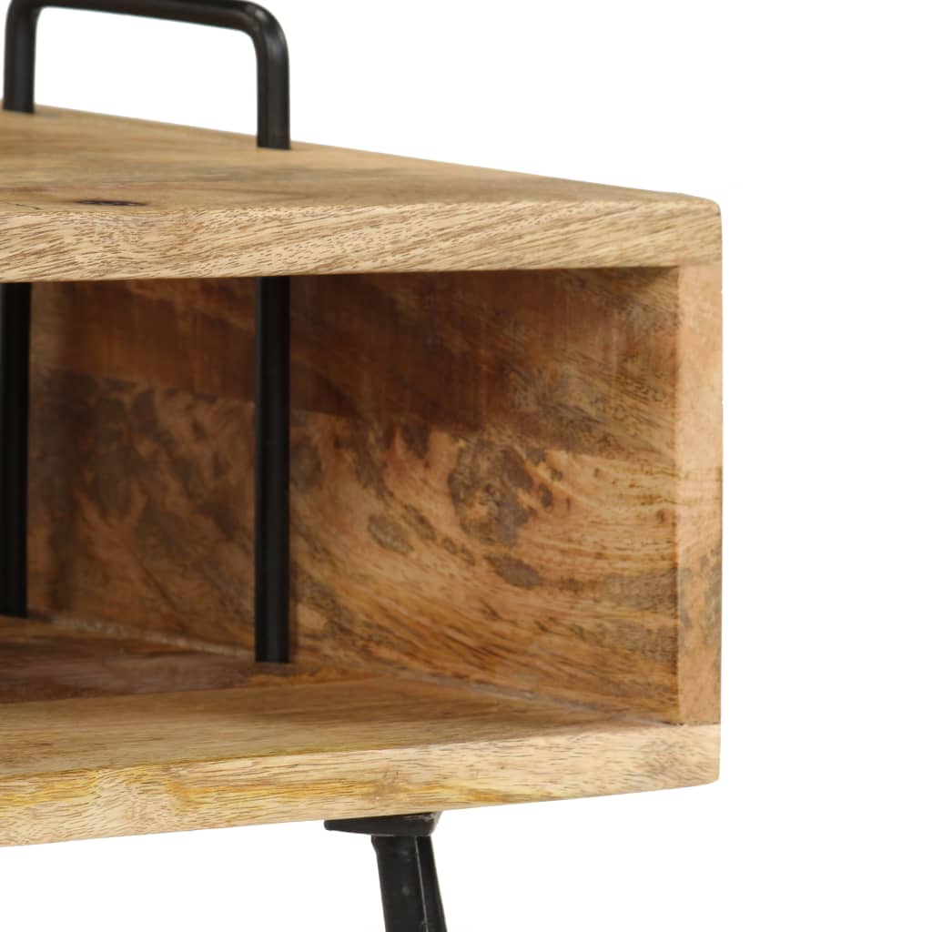 Bedside Table Durable Solid Mango Wood