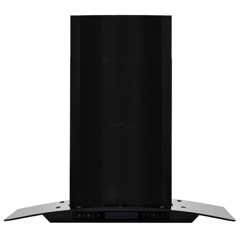 Wall Mounted Range Hood Stainless Steel 756 mÂ³/h 60 cm Black