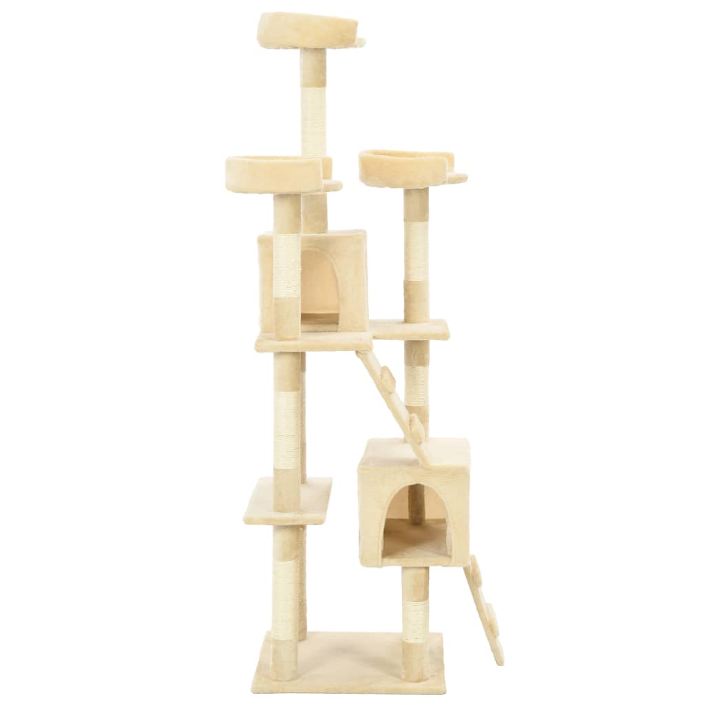 Cat Tree with Sisal Scratching Posts 170 cm Beige