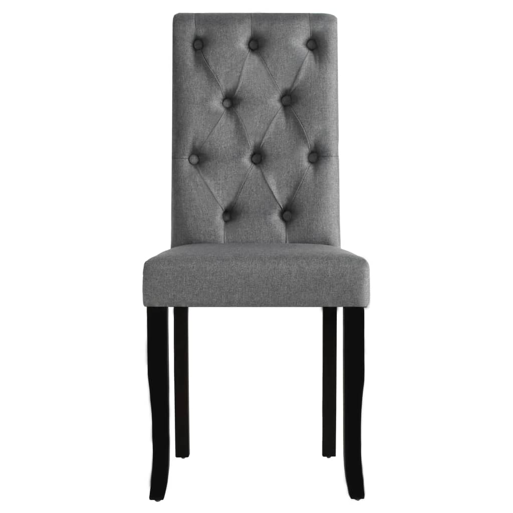 Dining Chairs 6 pcs Dark Grey Fabric