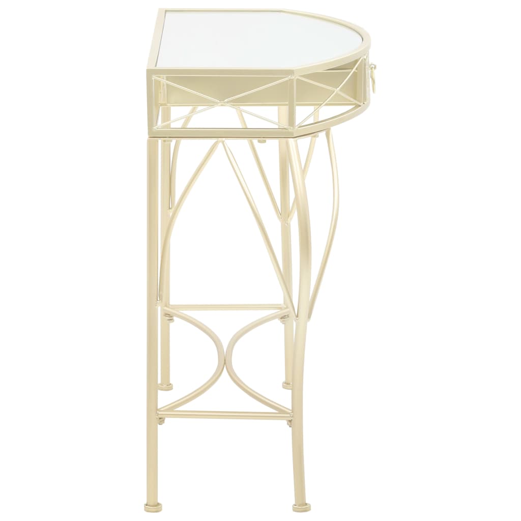 Side Table French Style Metal Gold