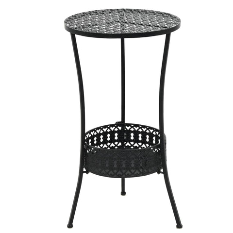 Bistro Table Black Metal