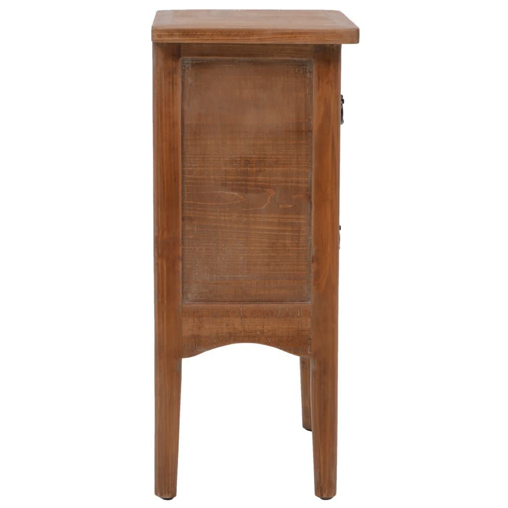 Solid Bedside Cabinet -brown