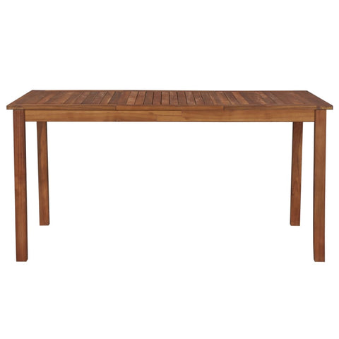 Garden Table  Solid Acacia Wood - Brown