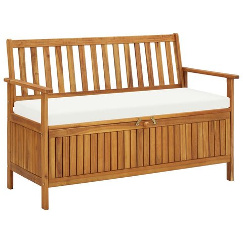 Garden Storage Bench Solid Acacia Wood