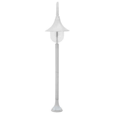 Garden Post Light E27 120 cm Aluminium White