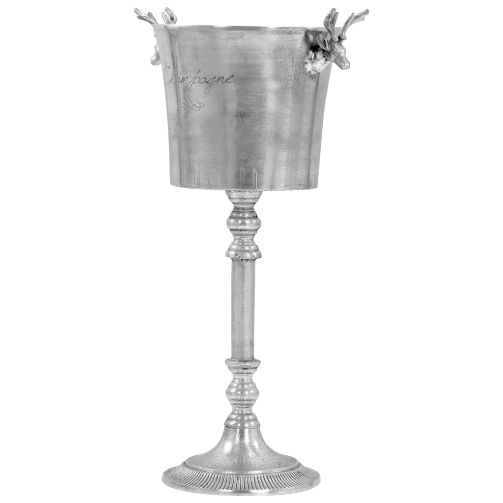 Champagne Cooler Solid Aluminium  Silver