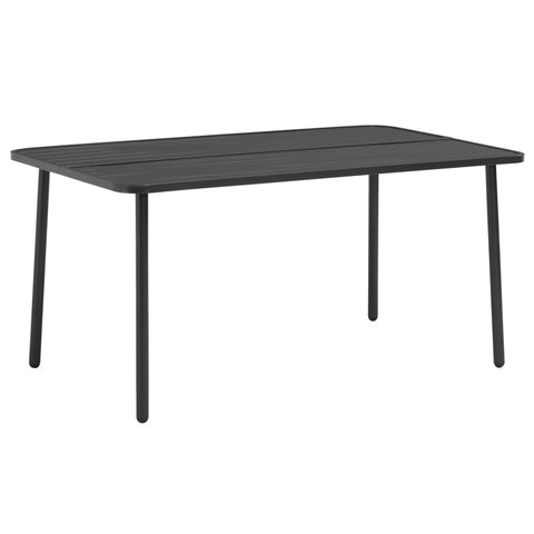 Garden Table Dark  Grey Steel