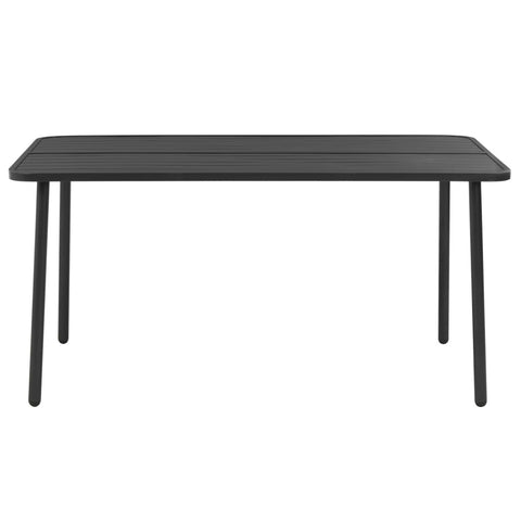 Garden Table Dark  Grey Steel