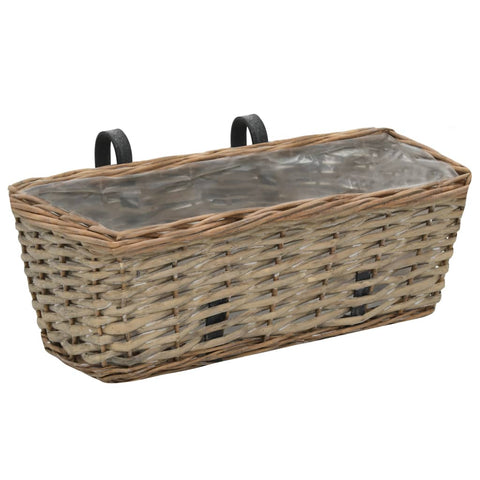 2 pcs Wicker Balcony Planter