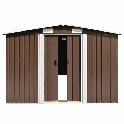 Garden Shed Metal - Brown